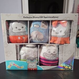 Squishmallows Exclusive Disney 100th Anniversary 5 Piece Set- New In Box